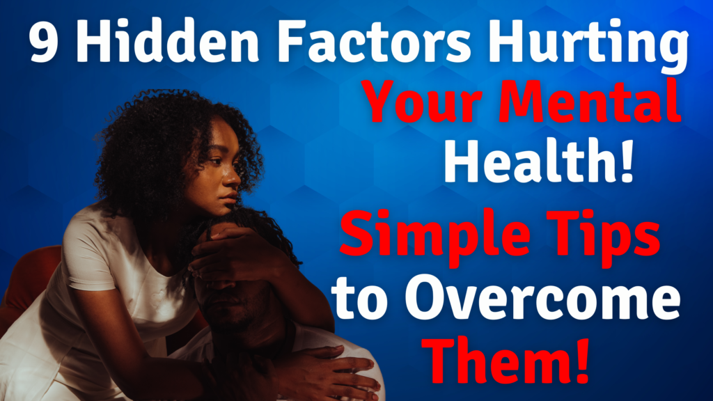 Illustration of mental wellbeing factors, such as sleep, diet, and stress management.